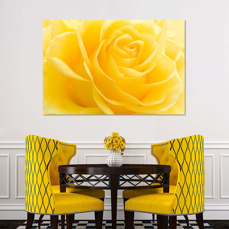 Yellow Rose Petals Wall Art