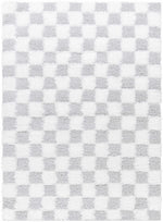 Atira Gray Checkered Area Rug