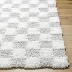 Atira Gray Checkered Area Rug