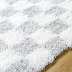 Atira Gray Checkered Area Rug