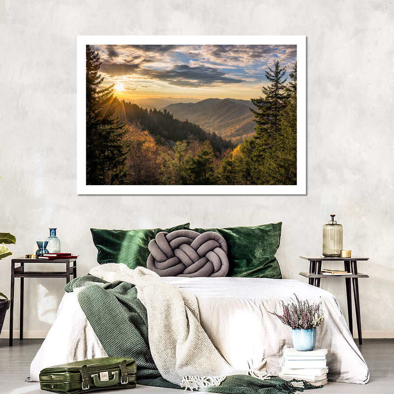 Sunrise In Smoky Mountains Wall Art