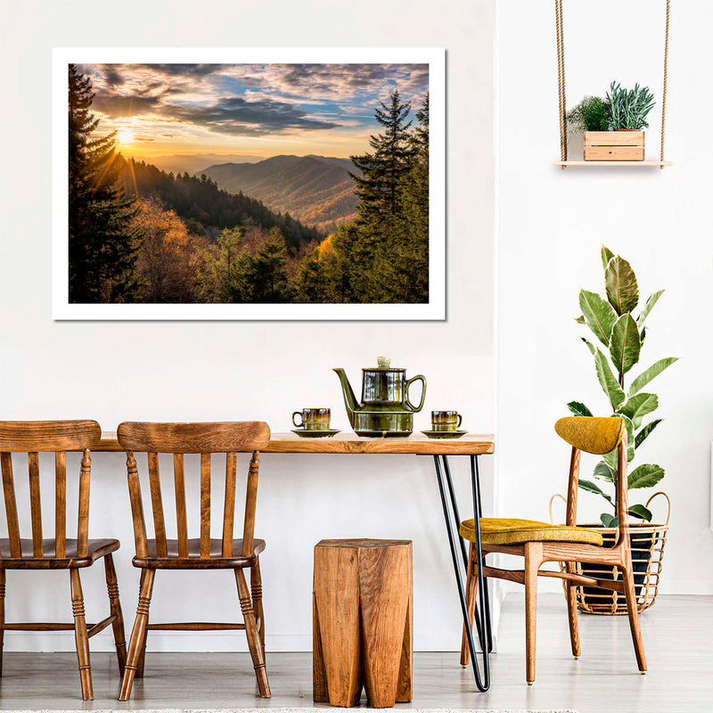 Sunrise In Smoky Mountains Wall Art