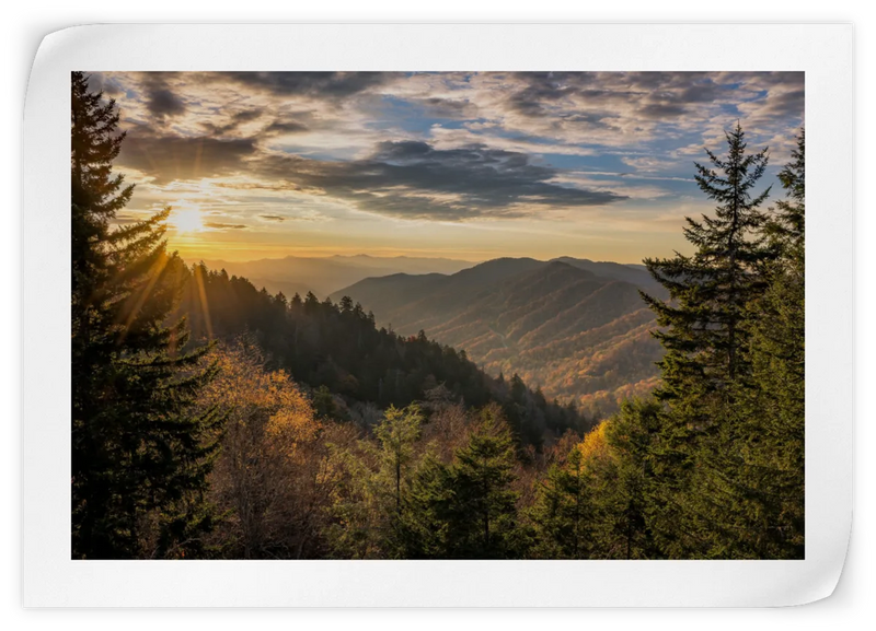 Sunrise In Smoky Mountains Wall Art