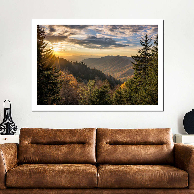 Sunrise In Smoky Mountains Wall Art