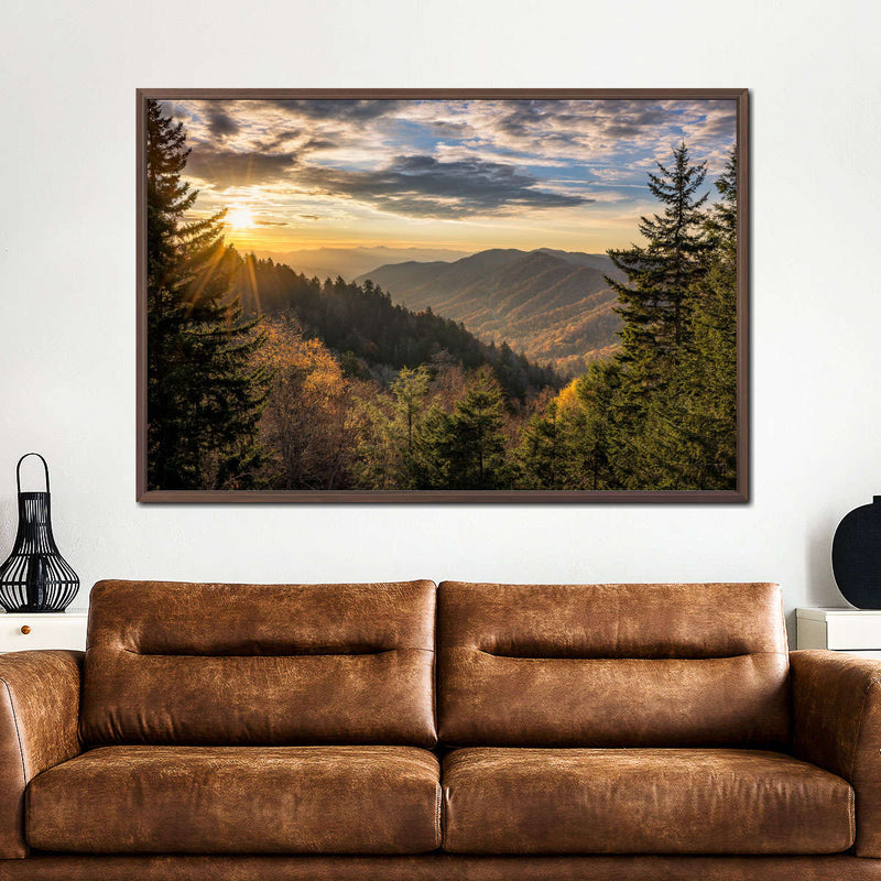 Sunrise In Smoky Mountains Wall Art