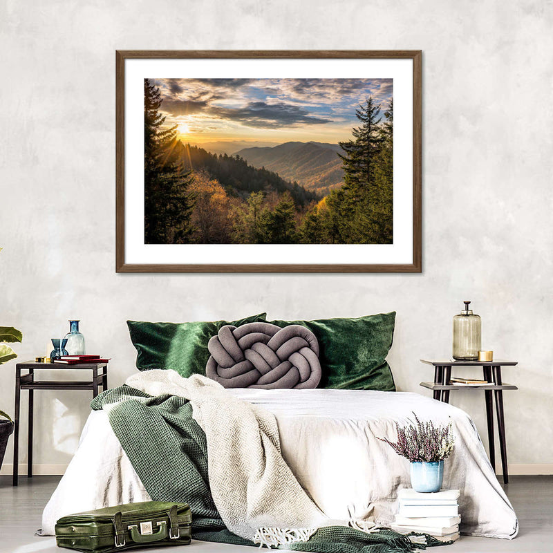 Sunrise In Smoky Mountains Wall Art