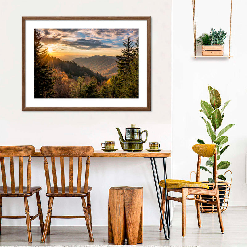 Sunrise In Smoky Mountains Wall Art