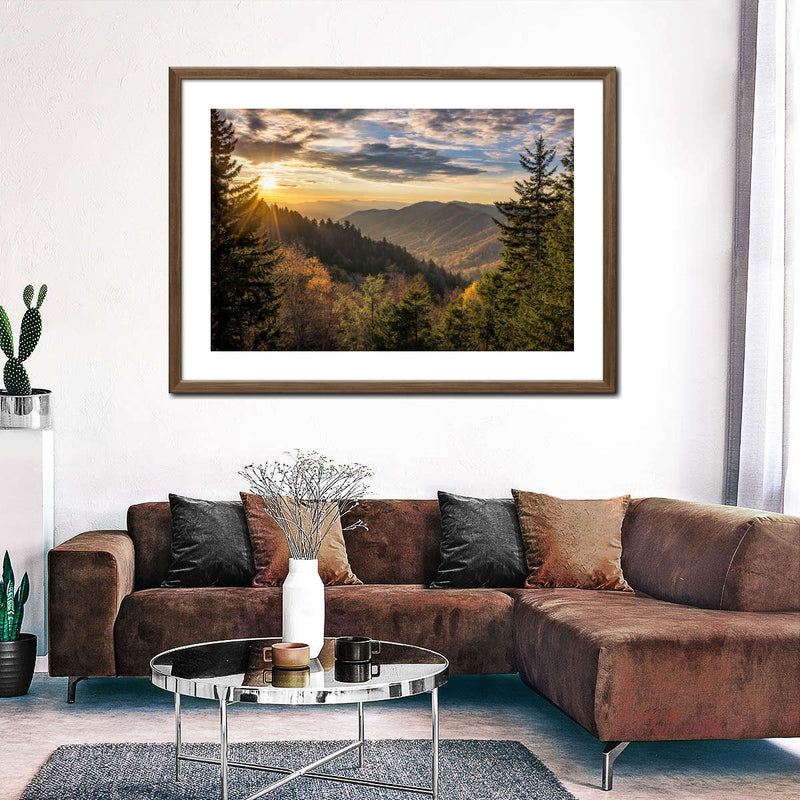 Sunrise In Smoky Mountains Wall Art
