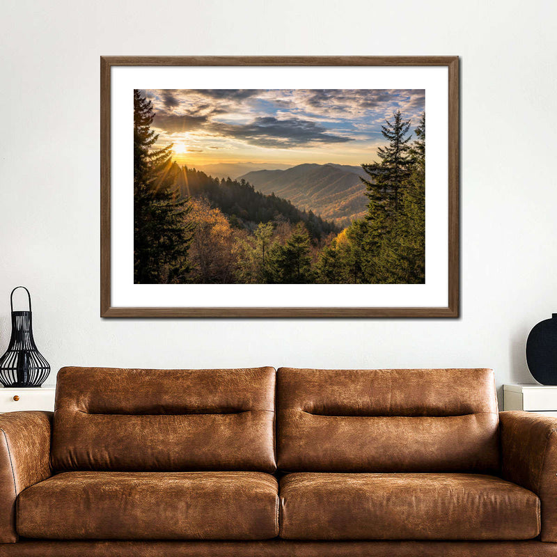 Sunrise In Smoky Mountains Wall Art