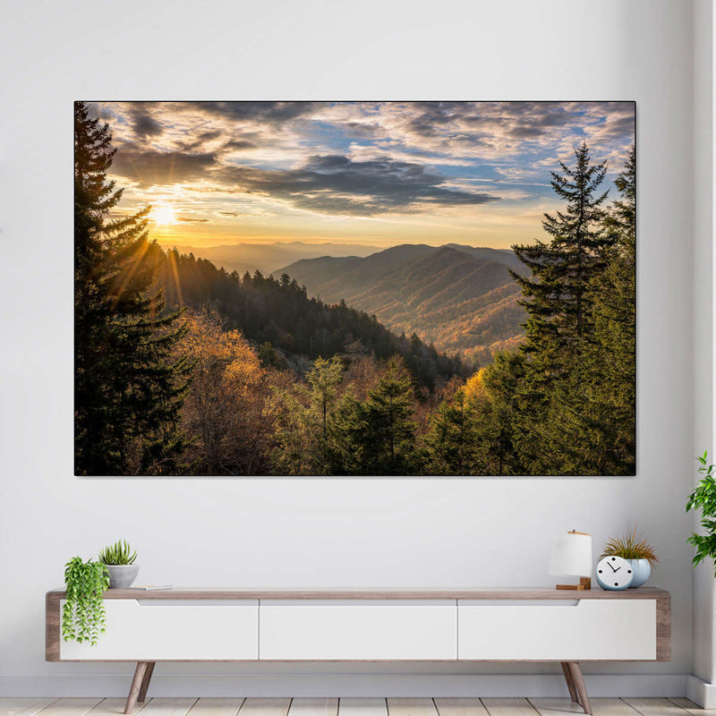 Sunrise In Smoky Mountains Wall Art