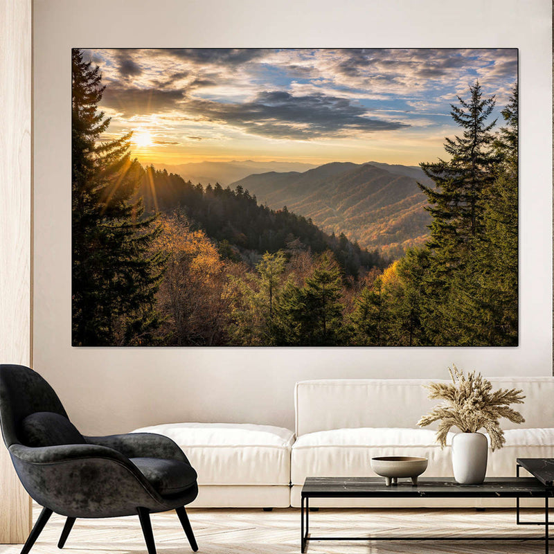 Sunrise In Smoky Mountains Wall Art