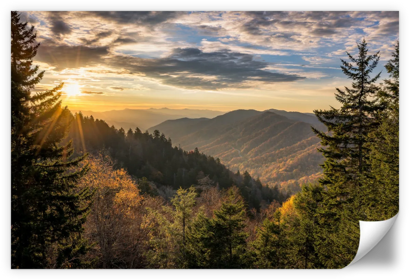 Sunrise In Smoky Mountains Wall Art