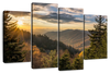 Sunrise In Smoky Mountains Wall Art