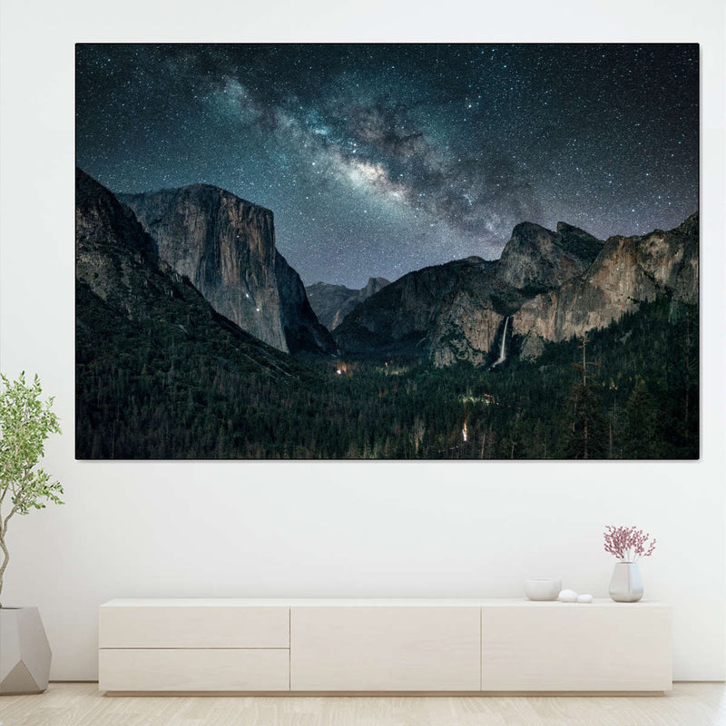 Stargazing At Yosemite Wall Art