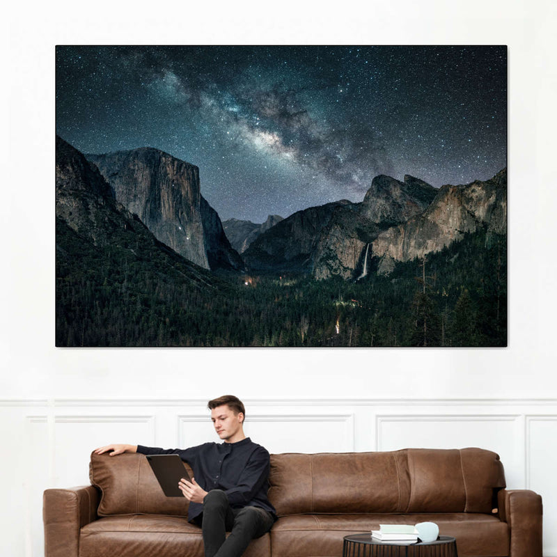 Stargazing At Yosemite Wall Art