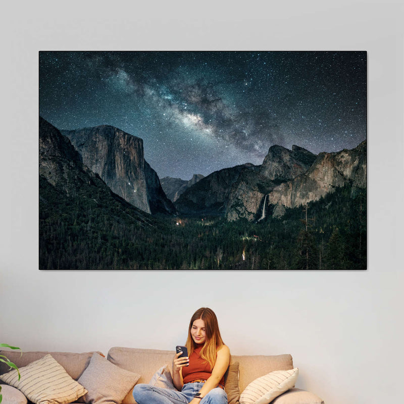 Stargazing At Yosemite Wall Art