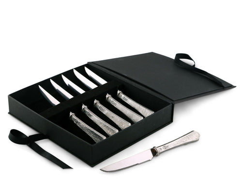 Hammered Steak Knife Set