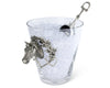 Horse Head Glass Ice Bucket