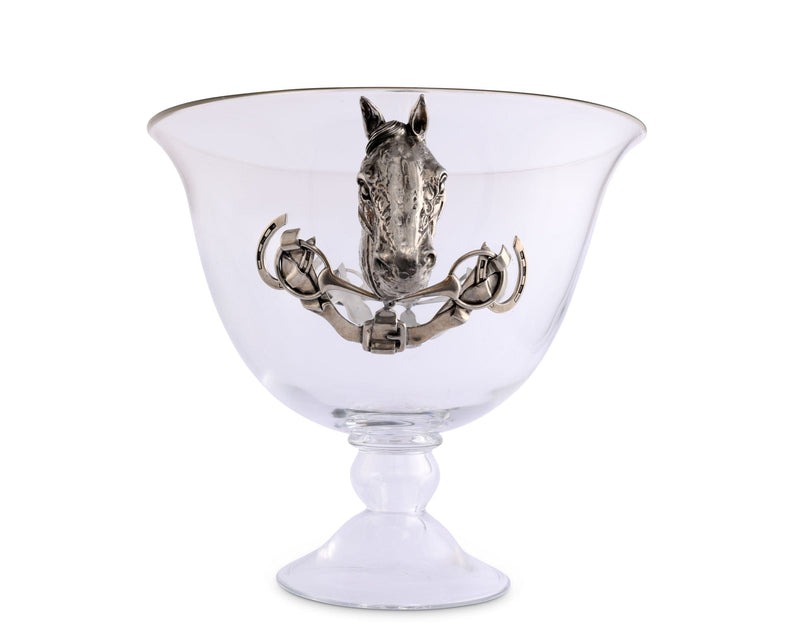 Horse Head Glass Ice Tub