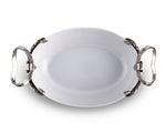 Horseshoe & Bit Stoneware Dish