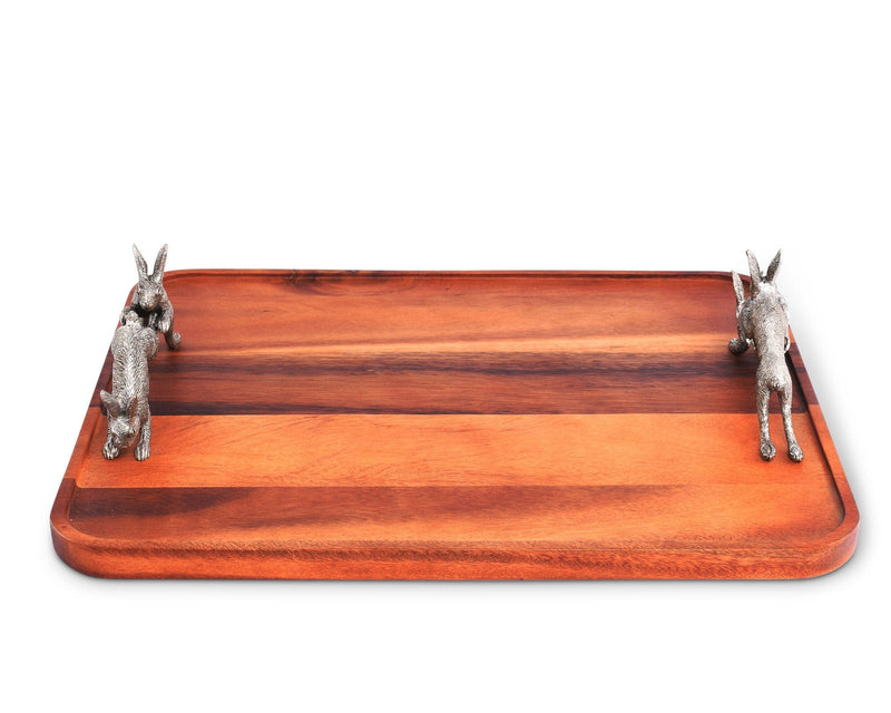 Hopping Bunny Wood Tray