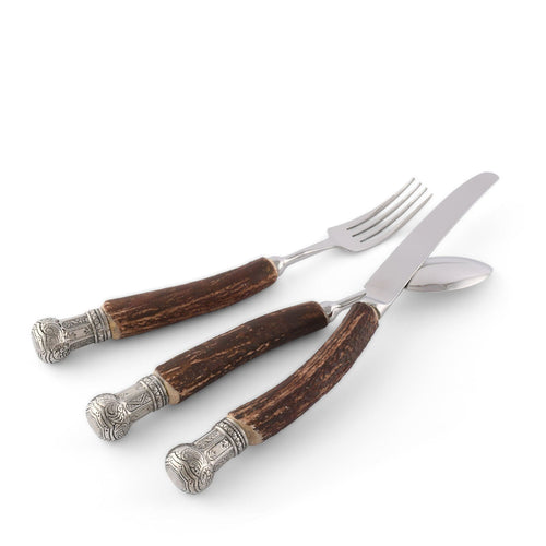 Composite Antler King Crown Flatware Set