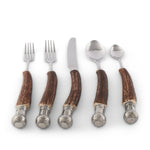 Composite Antler King Crown Flatware Set
