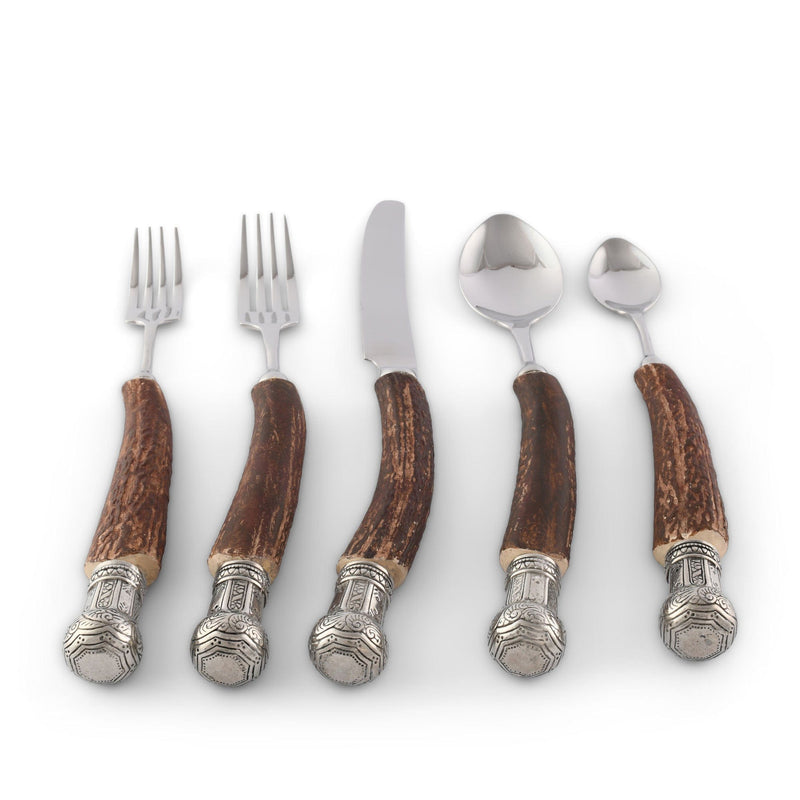 Composite Antler King Crown Flatware Set
