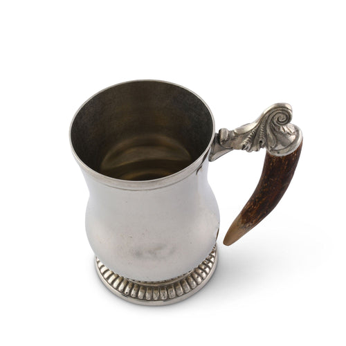 Curved English Mug -  Antler Handle