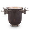 Elk Head Handle Bronze Ice Bucket