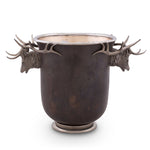 Elk Head Handle Bronze Ice Bucket