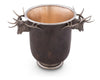 Elk Head Handle Bronze Ice Bucket