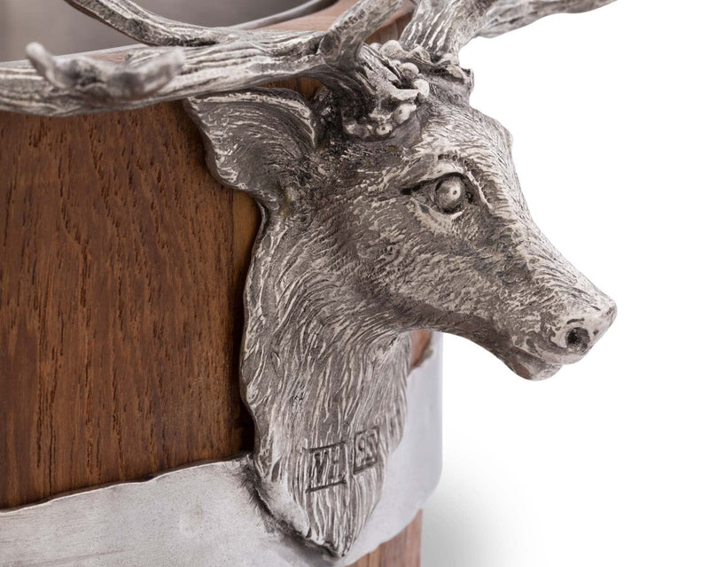 Elk Wood Pail Ice Bucket