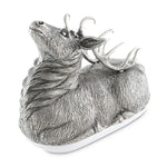 Pewter Stag Butter Dish
