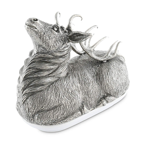 Pewter Stag Butter Dish