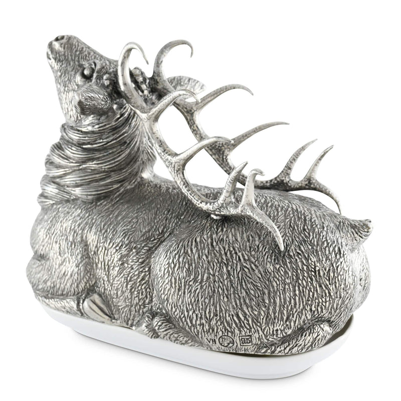 Pewter Stag Butter Dish