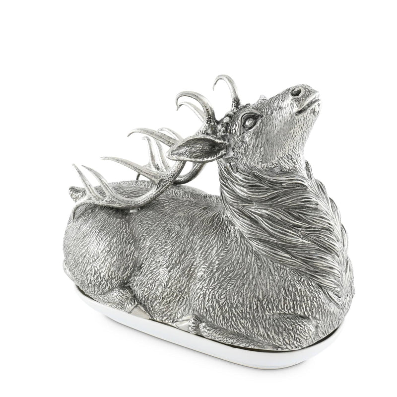 Pewter Stag Butter Dish