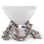 Oak Leaf Acorn Centerpiece Porcelain Bowl