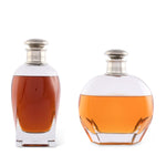Classic Pewter Cap Liquor Decanters