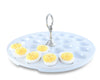 Deviled Egg Tray with Pewter Classic Ring Handle