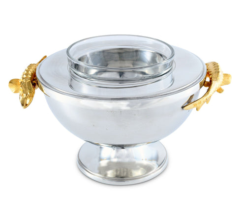 Gold Sturgeon Caviar Server