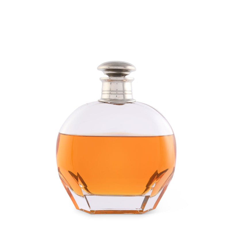 Classic Pewter Cap Liquor Decanters