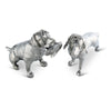 Pewter Hunting Dogs Salt & Pepper Set