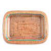 Hand Woven Rattan 3qt Rectangular Casserole Holder