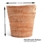 Hand Woven Rattan Wicker Champagne Bucket  / Ice Bucket