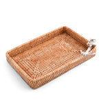 Anchor Catchall Tray Hand Woven Wicker Rattan