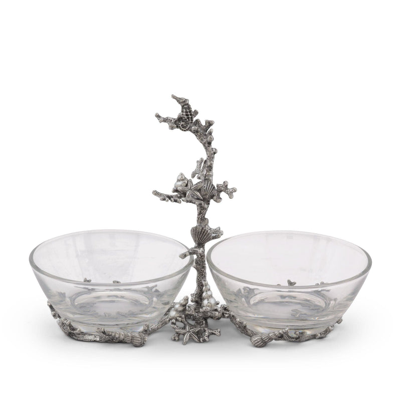 Coral Condiment Bowls