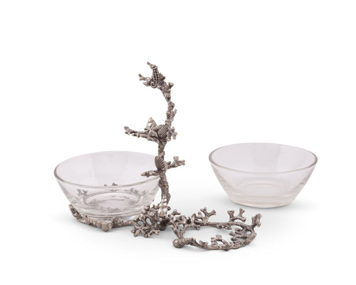 Coral Condiment Bowls