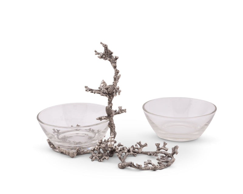 Coral Condiment Bowls