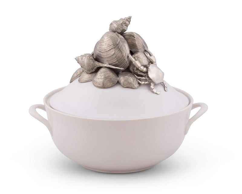Marine Life Stoneware Soup Tureen